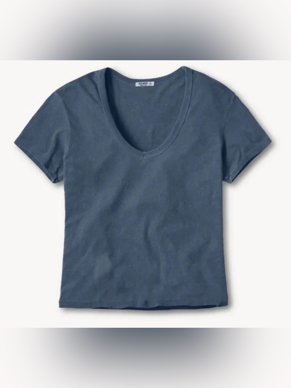 BUCK MASON DARK NAVY SLUB EASY V-NECK SIZE XL